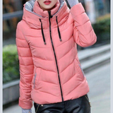 Women's quilted jacket with hood | Down