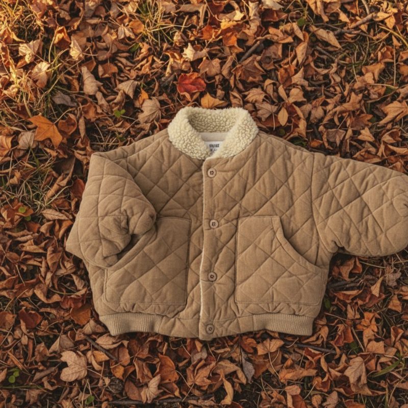 Kids Transitional Jacket | Quilted Jacket with Teddy Lining