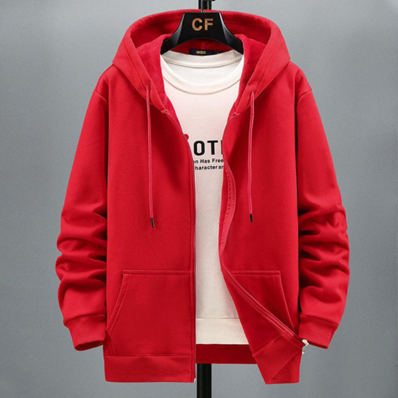 Kapuzenjacke Herren Sweat | Mit Reißverschluss