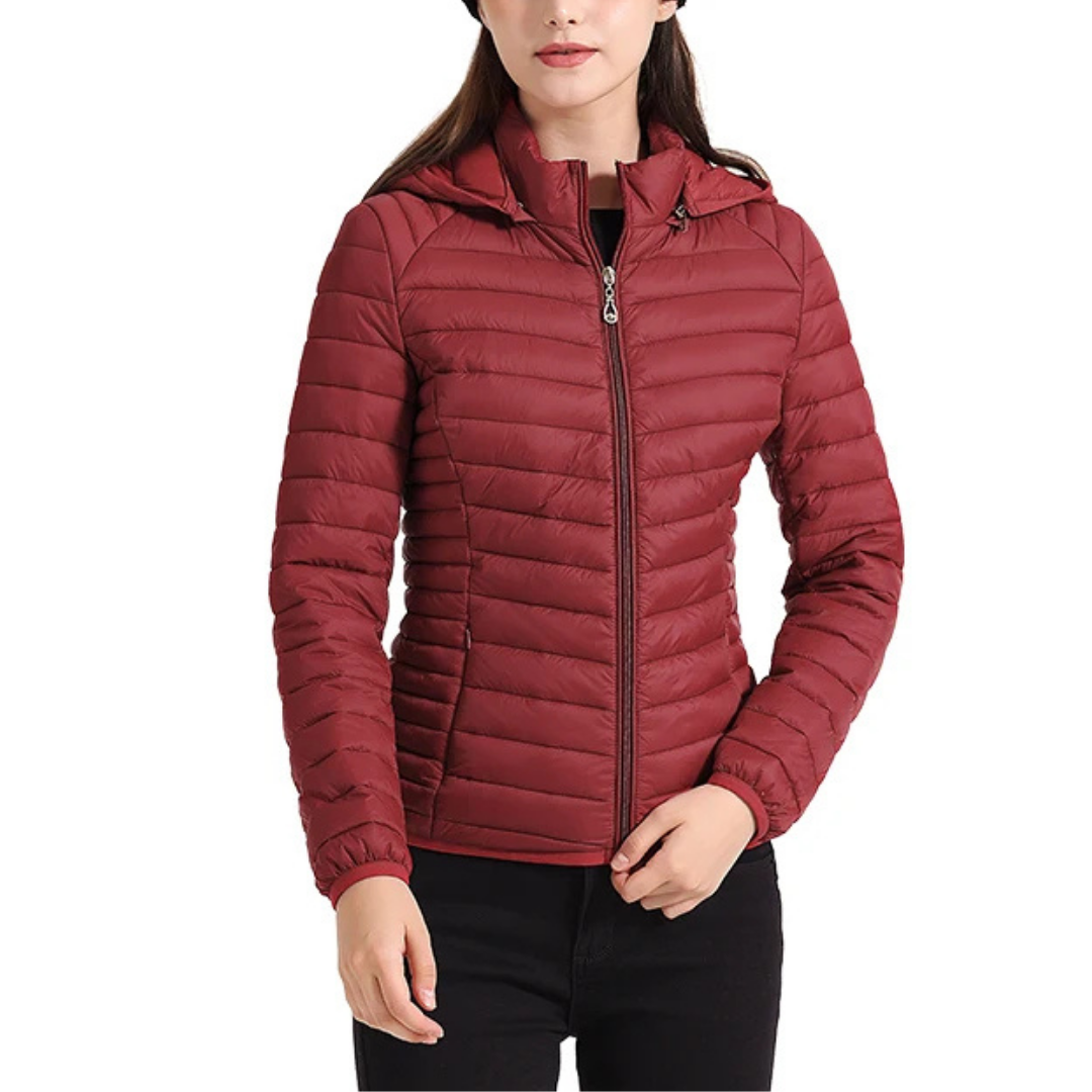 Women’s Quilted Jacket with Hood | Lightweight