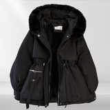 Women's down jacket with detachable collar