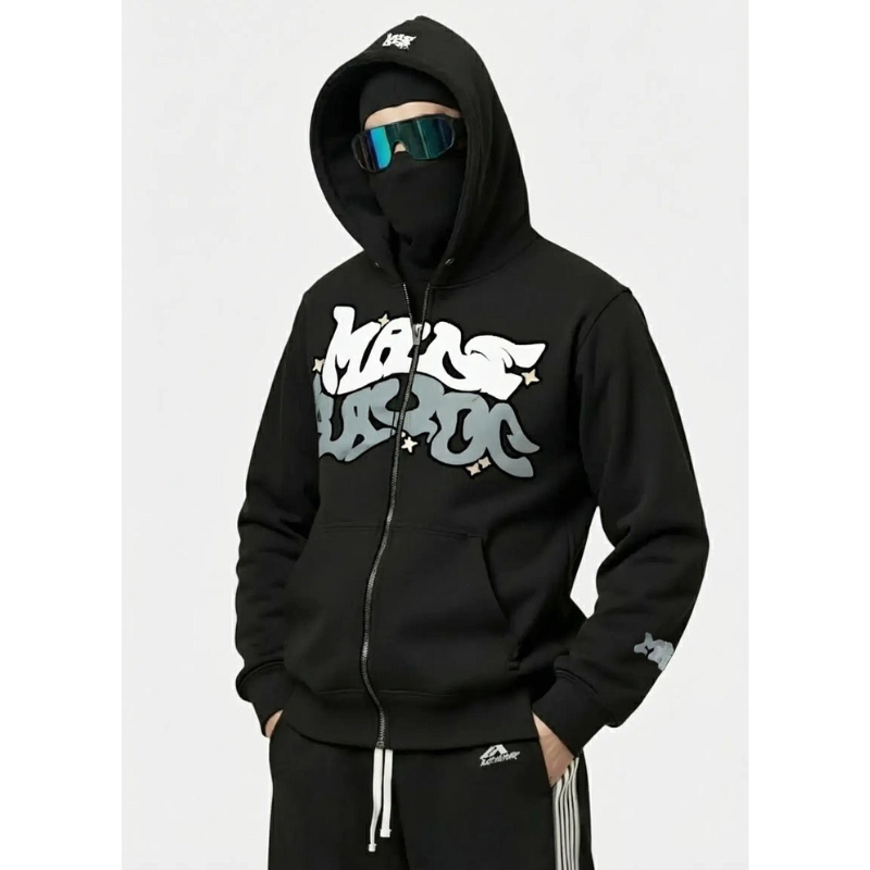 Oversize Hoodie | Mit Reißverschluss Y2K Streetwear