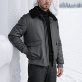 Men's Pilot Jacket | Suede with Zipper