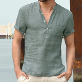 Renric | Men's T-Shirt - Linen Style