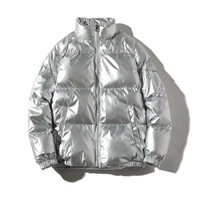 Metallic Windproof Winter Jacket | Puffer Jacket