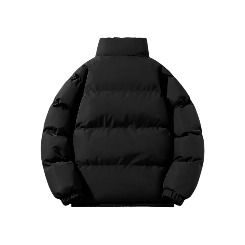 Men's fleece-lined and padded puffer jacket