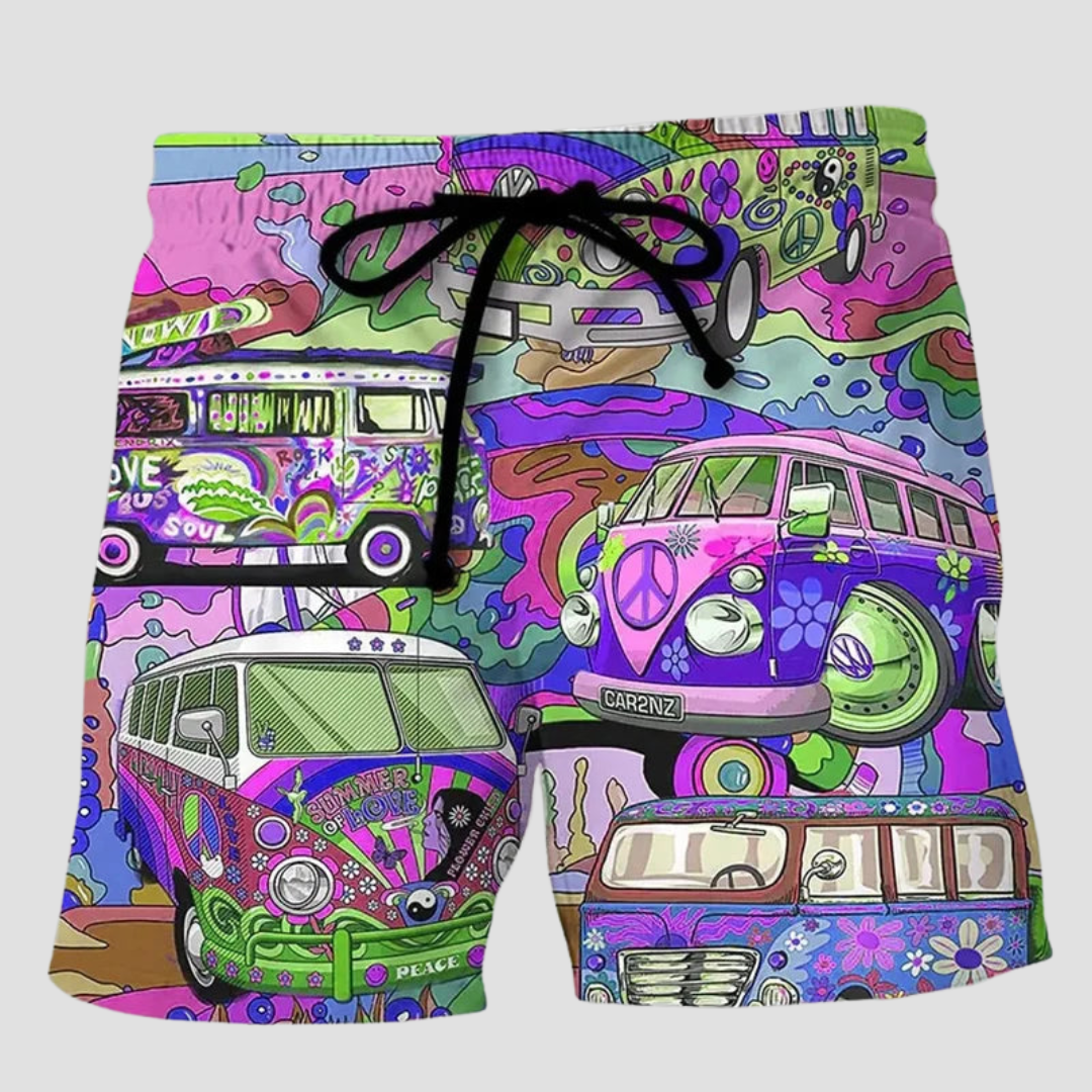 Jeremiah | Herren Badehosen | Kurze mit Graffiti-Print