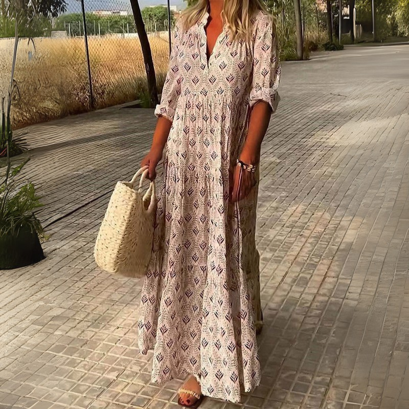 Noema | Damen Sommerkleider | Leinen stil