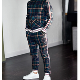 Men's Jogging Suit | Checkered with Zipper
