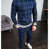 Men's Jogging Suit | Checkered with Zipper