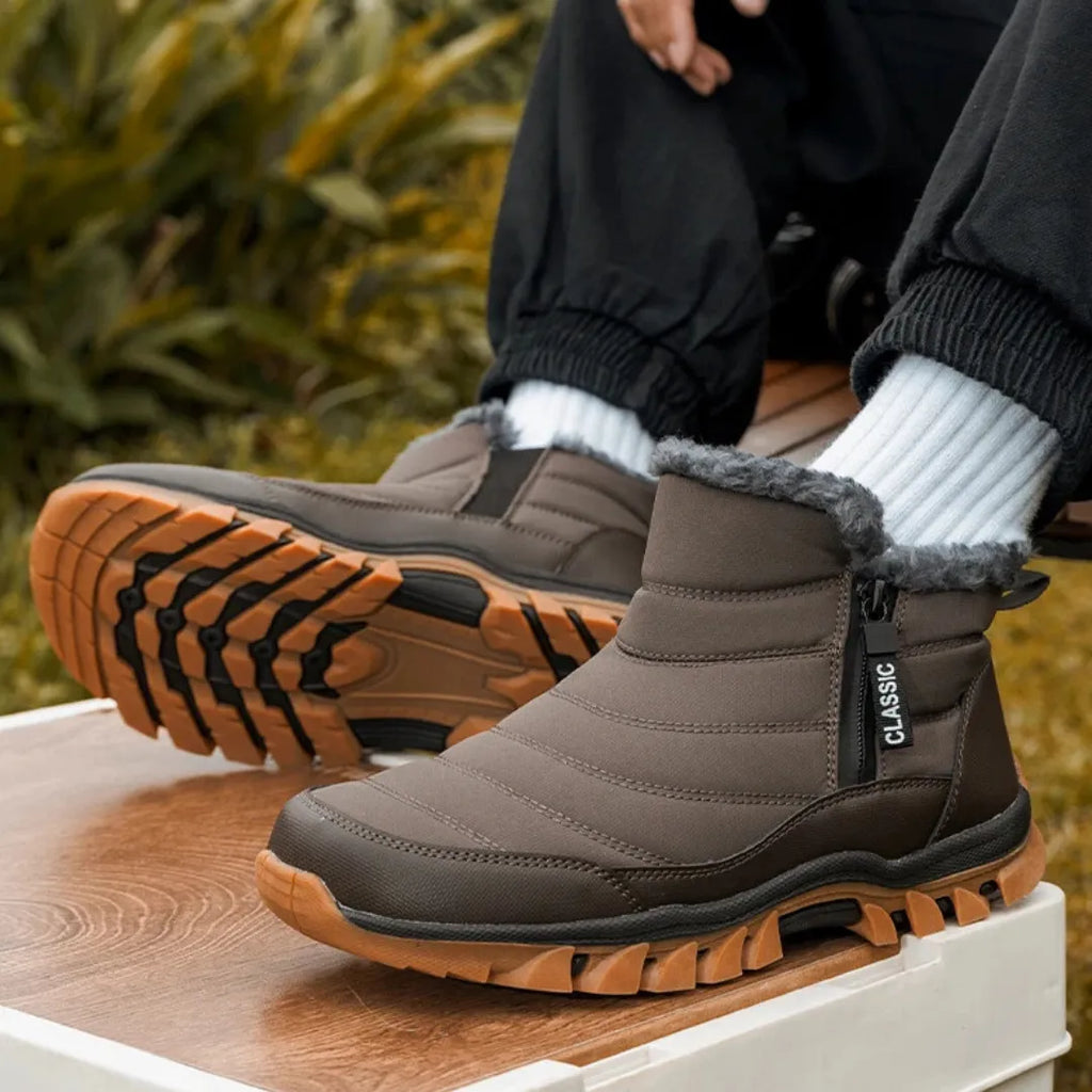 Herren Winterstiefel | Mit Reißverschluss & Fleecefutter
