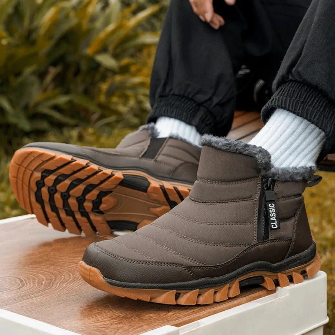 Herren Winterstiefel | Mit Reißverschluss & Fleecefutter