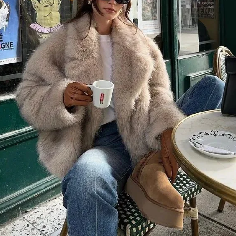 Women's Short Jacket | Fur ​​Jacket & Warm for Winter