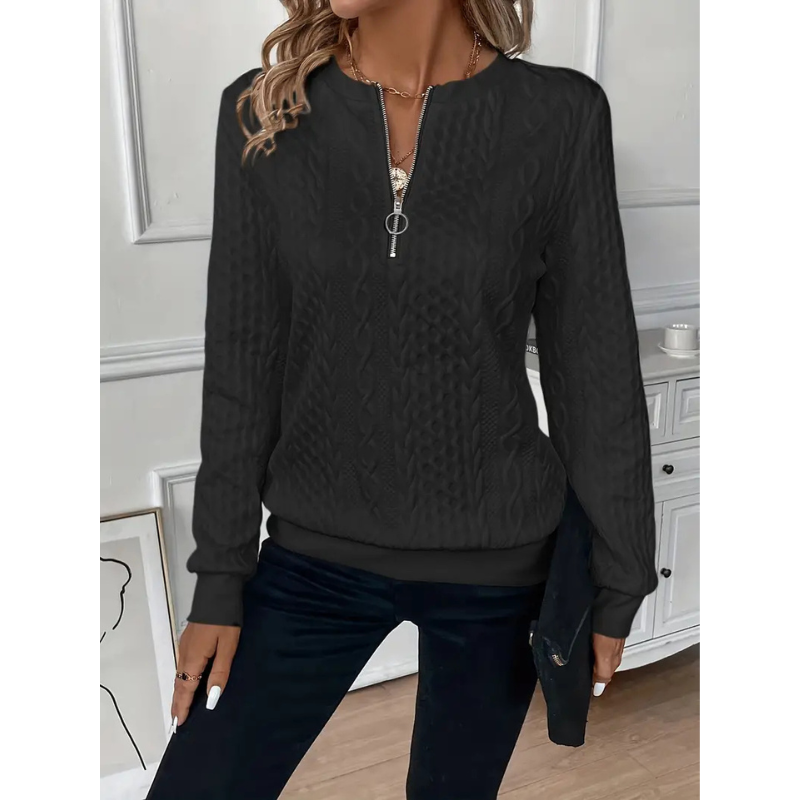 Damen Pullover | Strick | Mit Zipper