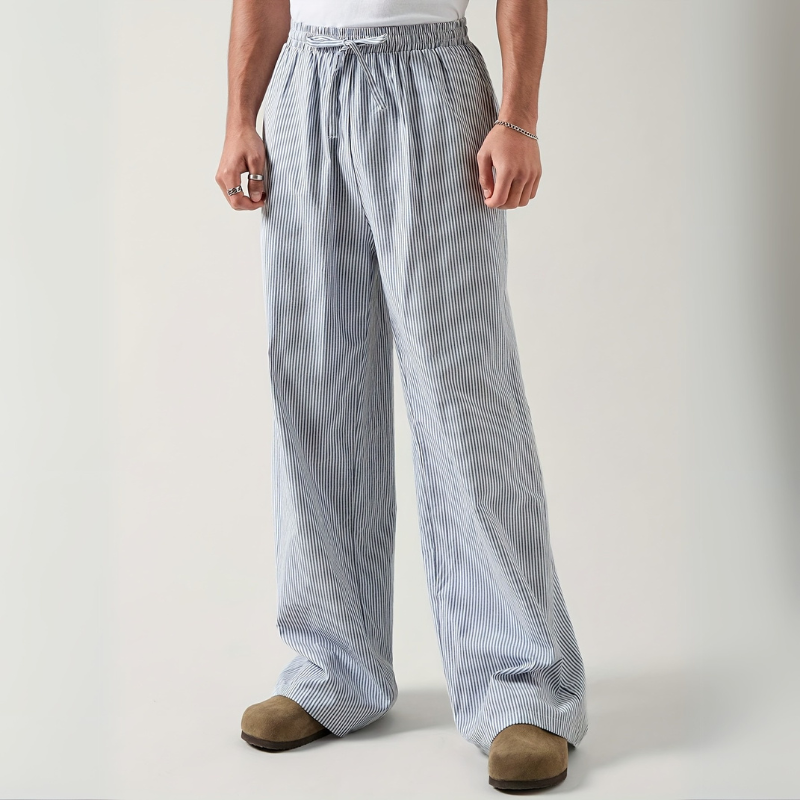 Elko | Loose fit Gestreift Herren Sommerhose
