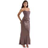 Claudine | Off-Shoulder Wedding Guest Dress | Maxi