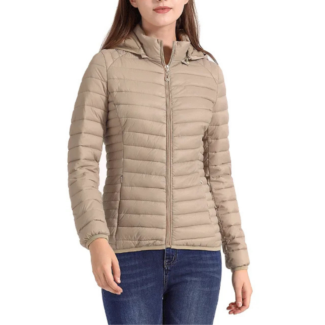 Women’s Quilted Jacket with Hood | Lightweight