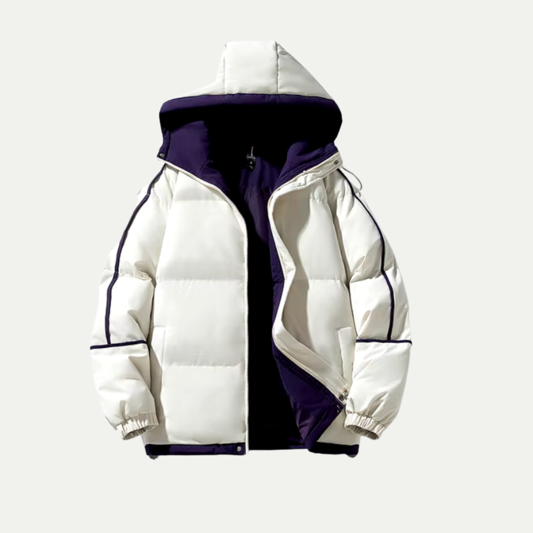 Men's Winter Jacket | Puffer Jacket with Hood & Luxury Style