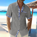 Tavion | Men's Short Sleeve Shirts - Linen Style