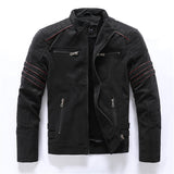 Men's Biker Jacket | Leather Jacket with Zipper