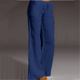 Yselle | Women's Lightweight Summer Trousers | Linen Look
