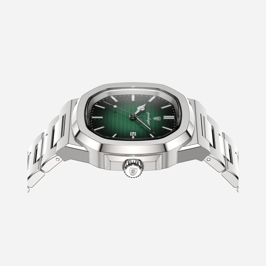 Herrenuhr aus Edelstahl | Quadratisches Zifferblatt