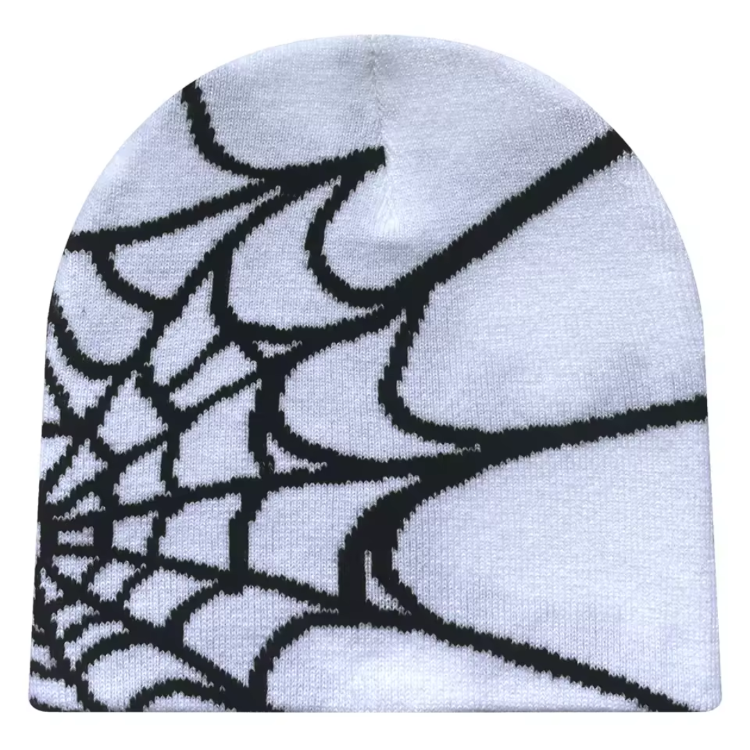 Mütze | Strickmütze Y2K Stil & Spinnenmuster