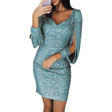 Glitter Evening Dress | Mini
