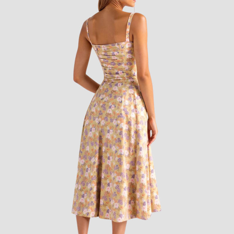 Amelie | Women's Corset Summer Dress | Midi