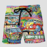 Jeremiah | Men's Swim Trunks | Shorts with Graffiti Print