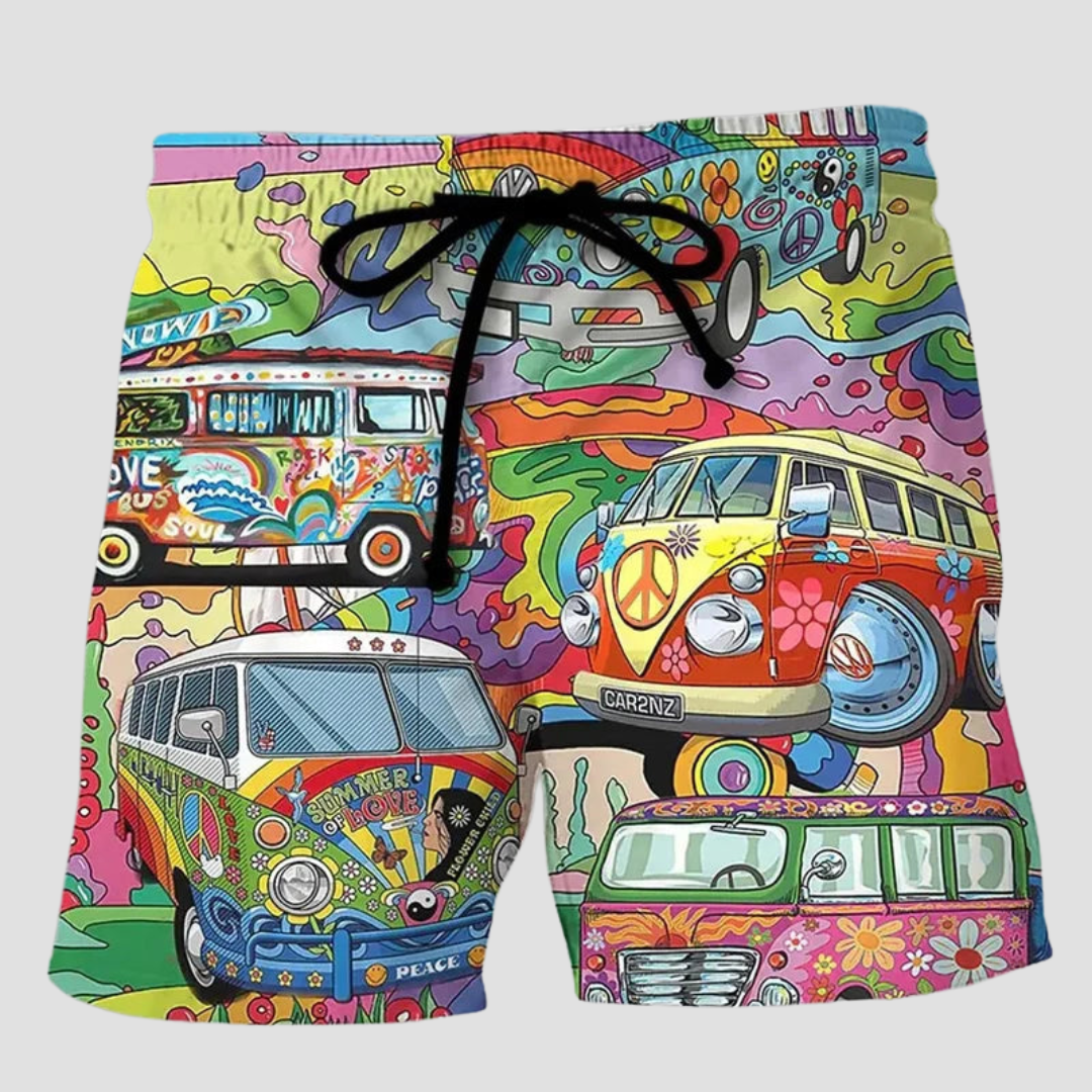 Jeremiah | Herren Badehosen | Kurze mit Graffiti-Print