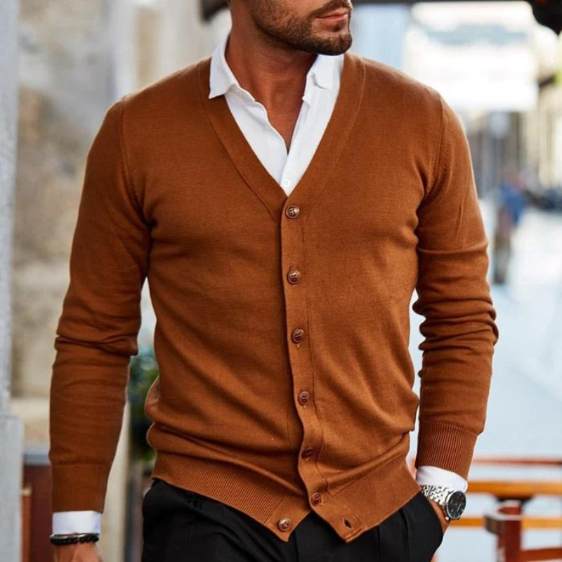 Herren Cardigan | V-Ausschnitt & Klassischer Schnitt