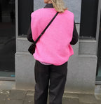 Bea | Damen Strick-Cardigan ohne Ärmel
