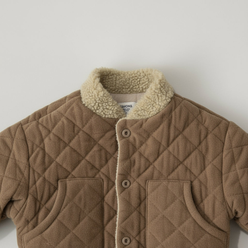 Kids Transitional Jacket | Quilted Jacket with Teddy Lining