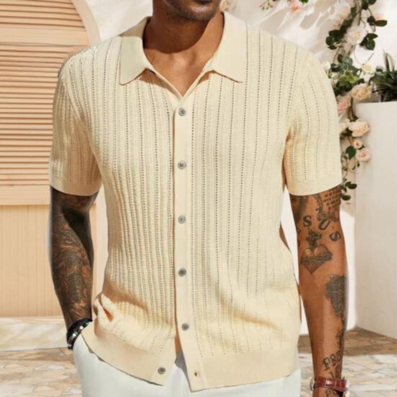 Hadrik | Herren Sommer Poloshirt Knopfleiste | Kurzarm