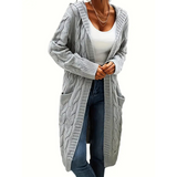Women's Long Cardigan | Knit Jacket with Pockets