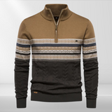 Rudy | High-quality sweater with retro pattern