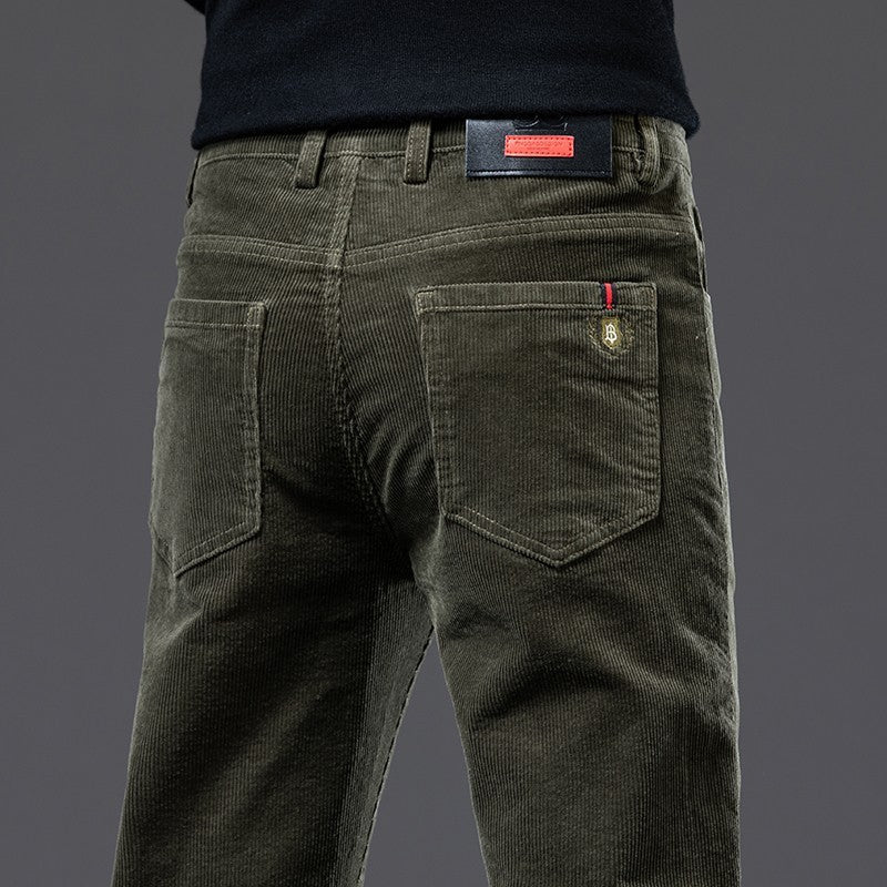 Herren Cordhose Strech | Schwarz | 5-Pocket