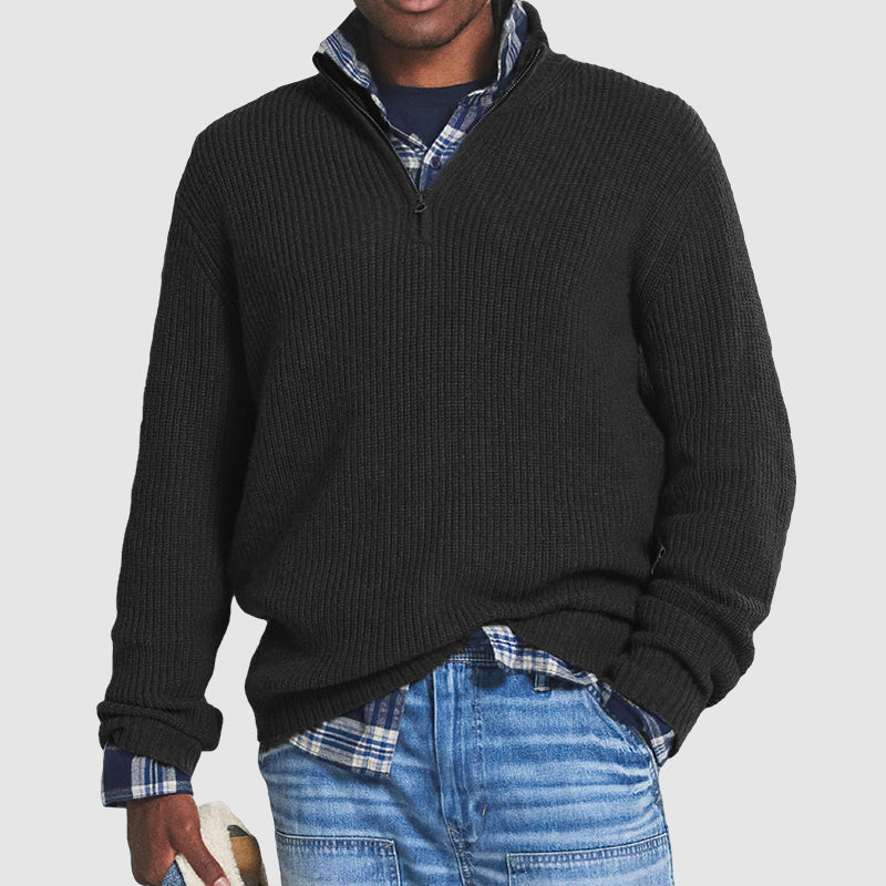 Herren Pullover mit Reissverschluss