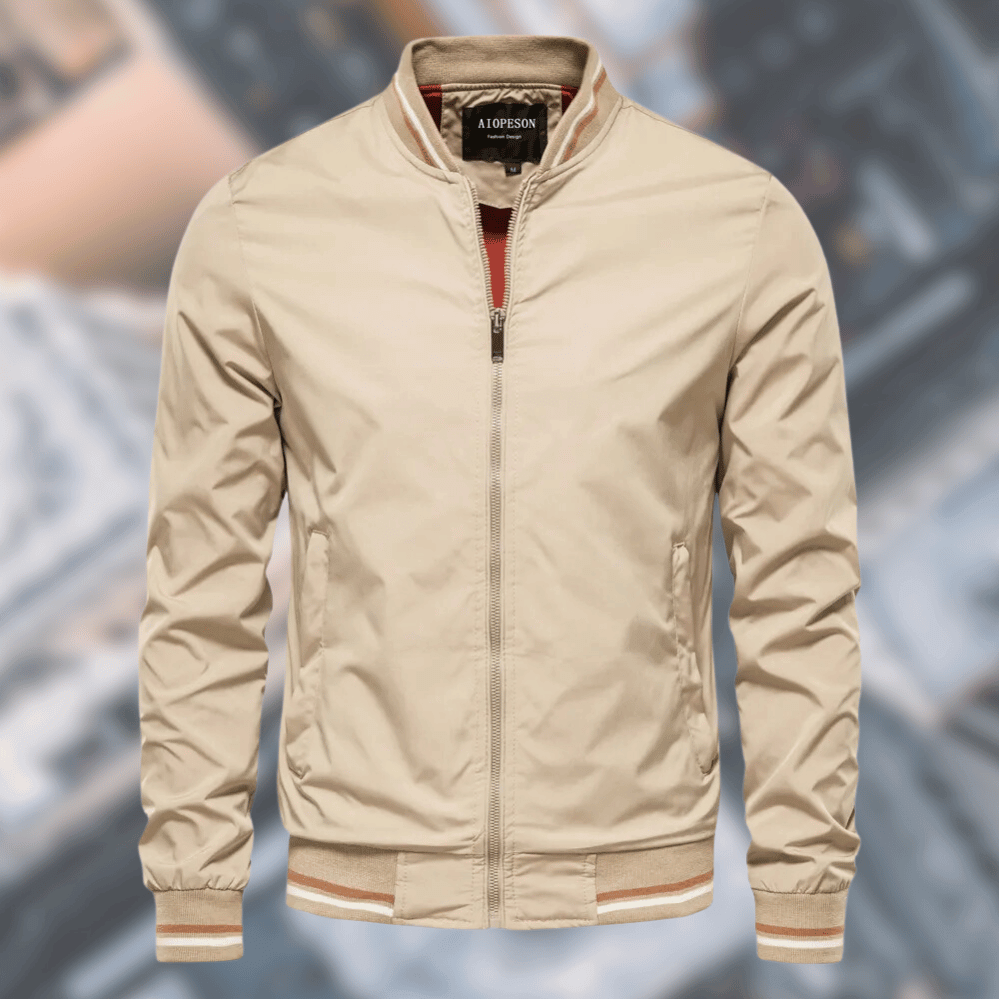 Dark | Wasserdichte Bomberjacke-Beige-XS-Becker Boutique