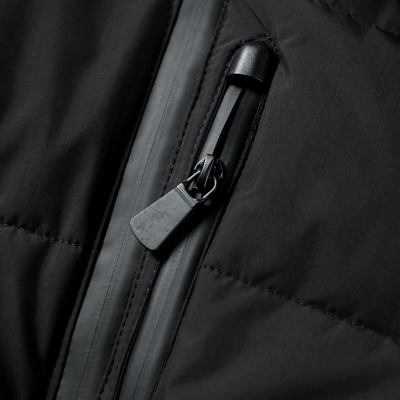 Damen Winterjacke | Skijacke | Schwarz Gefüttert & Mit Gürtel