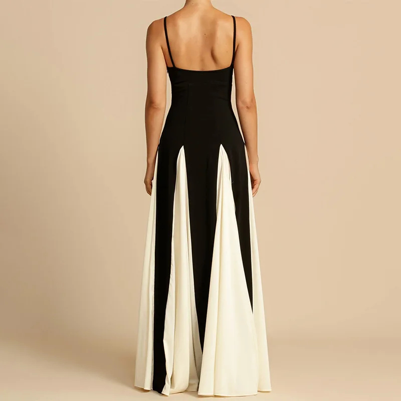 Women’s Maxi Wedding Dress | Black and White