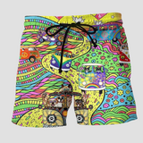 Jeremiah | Men's Swim Trunks | Shorts with Graffiti Print