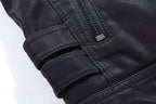 Bikerjacke Für Herren | Lederjacke mit Reißverschluss