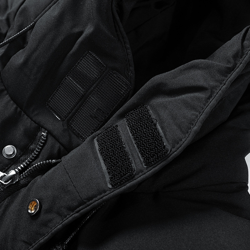 Men's long winter jacket | with hood