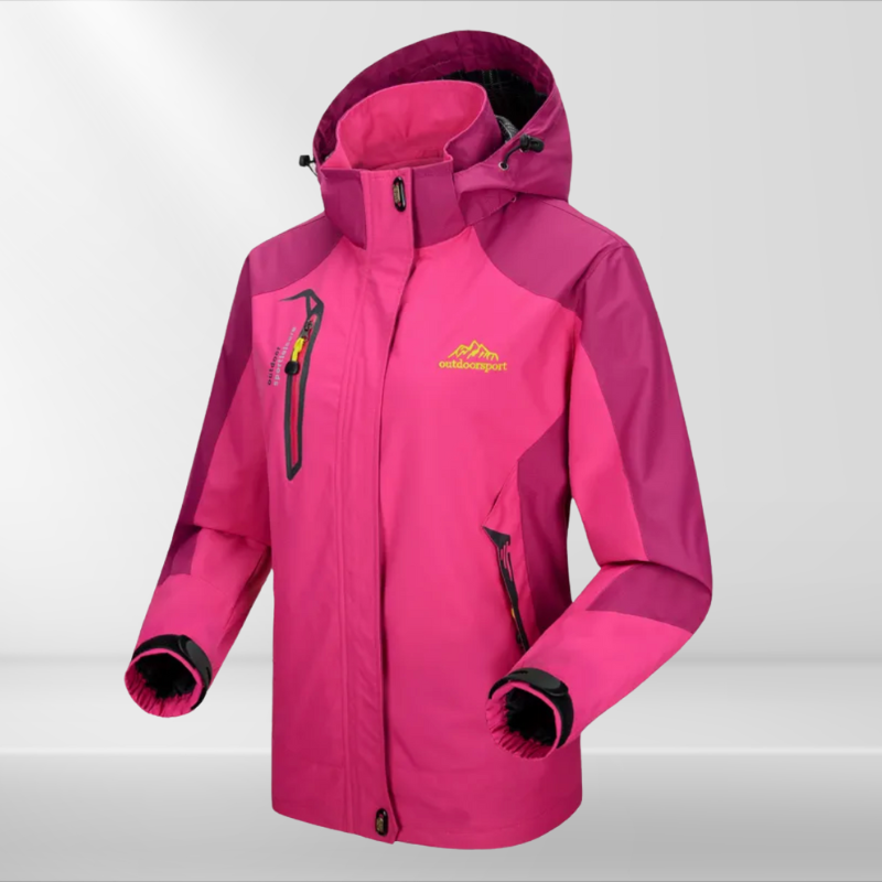Outdoor-Wanderjacke Damen mit Kapuze | Wasserdicht