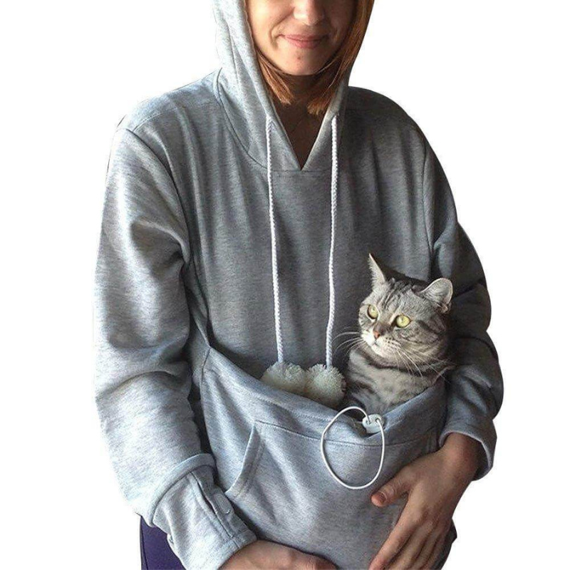Women's Hoodie | Hooded Pullover | Cat Bag