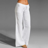 Yselle | Women's Lightweight Summer Trousers | Linen Look