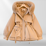 Women's down jacket with detachable collar