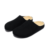 Boston Mule Slippers | Suede Look & Cork Sole